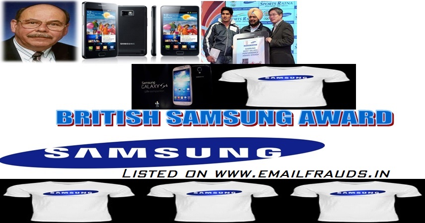 britsh samsung award 2015 email frauds