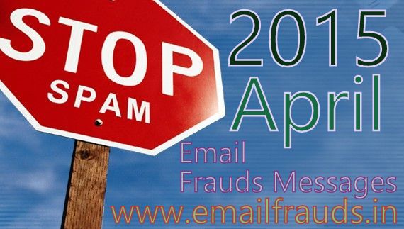 email spam April month wise