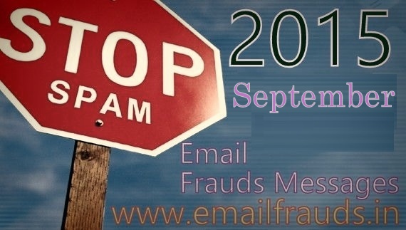 email spam of month September