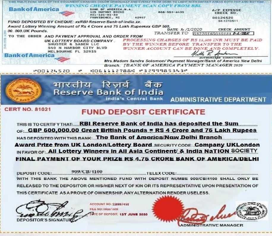 fund transfer false certificate